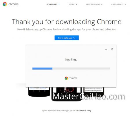 完成下载后,现在是安装Installing阶段。